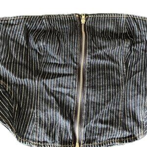 forever 21 denim corset top #corsettop